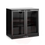 Back bar refrigerator 158L Arktic double-door black 220-240V/160W 900x530x(H)870mm