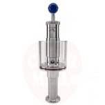Druckventil 1.5" TC vertikal mit Manometer