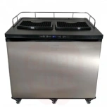 Kegeratorius Series X Plus EU su ratukais 2x lašų padėklais CO2 baliono laikikliu