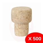 Cork stopper ∅17 mushroom-shape (500 pcs)