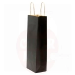 Kordelzugbeutel for 1 bottle Black (25 pieces)