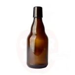 Flip-top bottle 33cl Steinie brown without flip-top