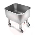 Bath with wheels 80L + valve