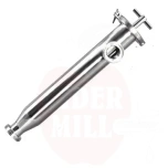 Angle type strainer Clamp/Clamp DN 25 + Slotted strainer tube incl. reinforcing ring od. 45mm 353mm long gap 0.1mm