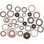 Dichtungssortiment: Ring, Faser, Gummi, Kunststoff