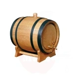 Barrel 5L light with brass valve and black rims+medium roast