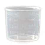Measuring cup 5-20ml for 28mm cap transparent
