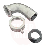 Bent fitting with fly nut Ø 25 + 1” GAS