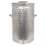 Tank 200L with conical lid stainless steel