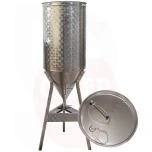 Cone tank 200L with floating lid 60° cone base