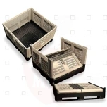 Palletbox Smartbox 565L gray 4 feet foldable