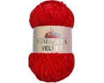 Himalaya Velvet samet lõng, punane No 90018