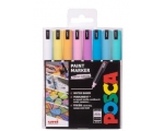 Posca marker PC-1MR x8, pastelsed toonid (heledad) 8 tk 
