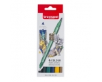 Bruynzeel New York 6x fineliner/brush pen