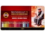 Koh-i-Noor Mondeluz akvarellitavad pliiatsid metallkarbis, 72 värvi