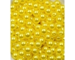 Plastpärl kollane 10mm