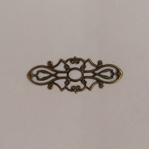 Metallist aasiapärane detail, 27mm, pronksne, 8 tk