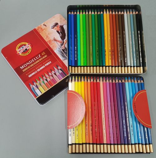 Koh-i-Noor akvarellitavad pliiatsid, 48 värvi