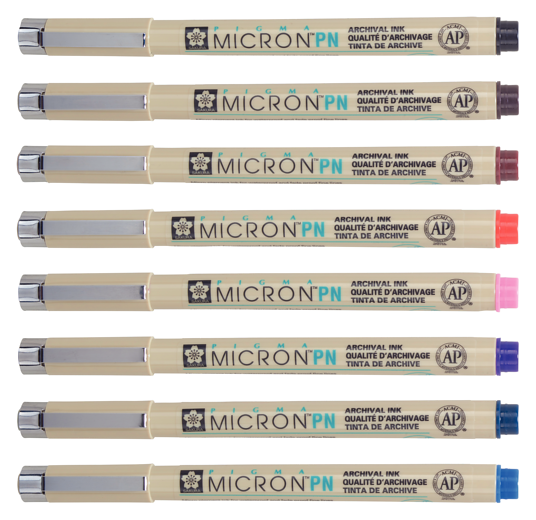 Pigma Micron PN 8 värvi (8 everyday pens)