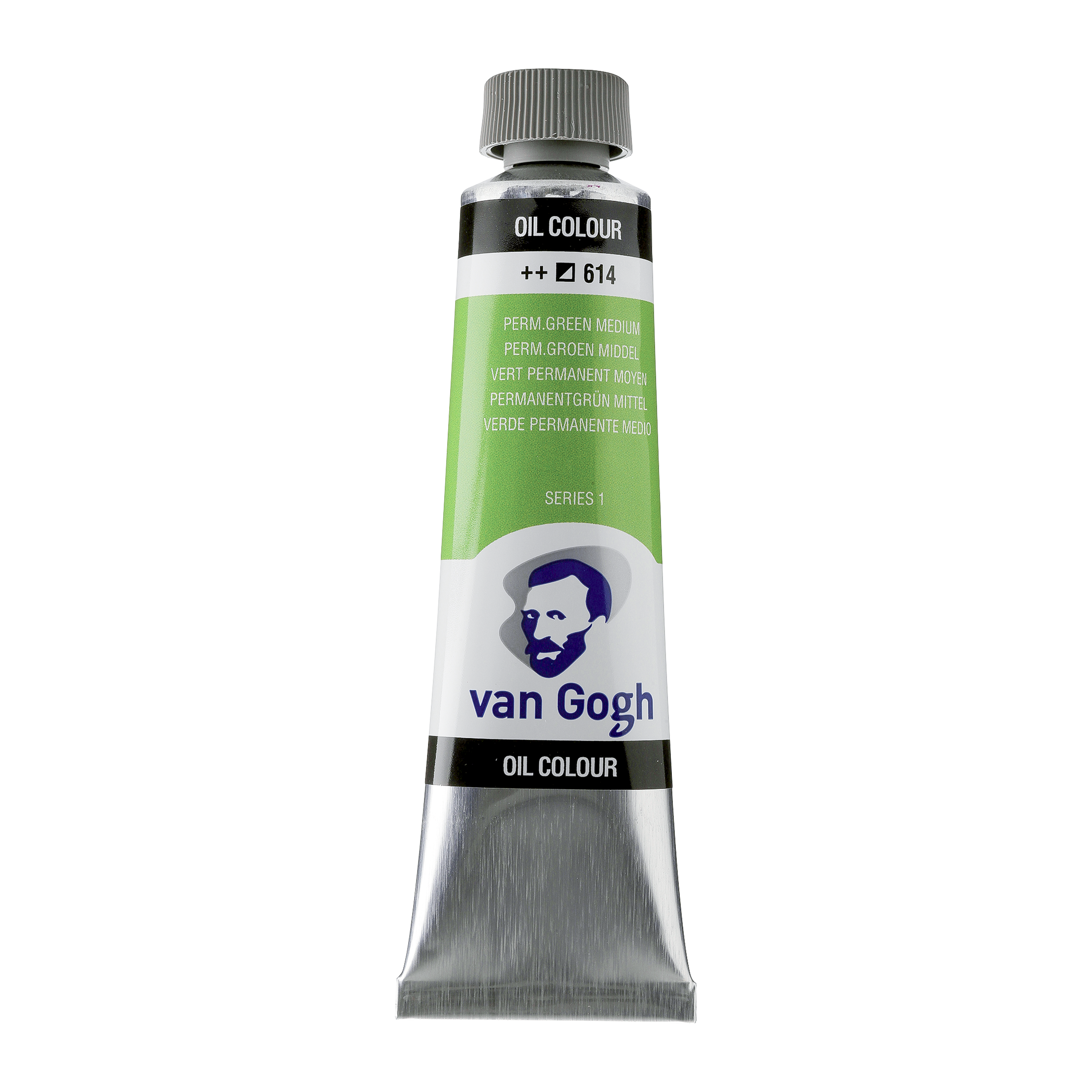 Õlivärv Van Gogh 40ml,614 Permanent Green Medium - heleroheline