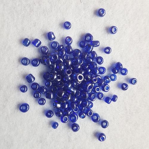 Seemnehelmed, 4mm, läike sinine
