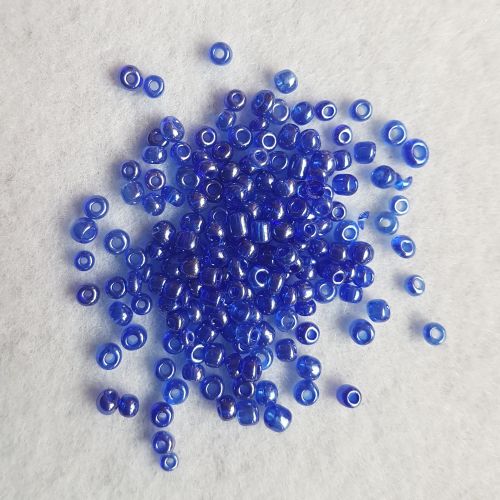 Seemnehelmed, 3mm, läike sinine